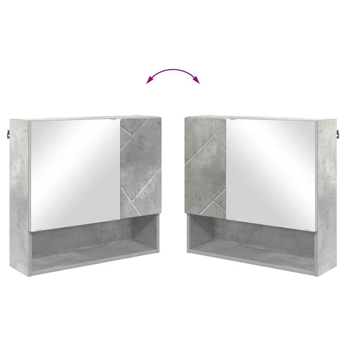Set de mobilier pentru baie 2 pcs Gri beton 61 x 35 x 64 cm - WALTI WALTI