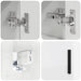 Set de mobilier pentru baie Pe perete 2 pcs Alb foarte lucios - WALTI WALTI
