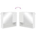 Set de mobilier pentru baie Pe perete 2 pcs Alb foarte lucios - WALTI WALTI