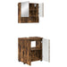 Set de mobilier pentru baie 2 buc. Stejar fumuriu - WALTI WALTI