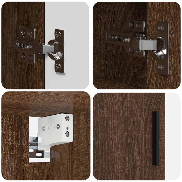 Set de mobilier pentru baie 2 pcs Stejar brun 61 x 35 x 64 cm - WALTI WALTI