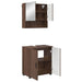 Set de mobilier pentru baie 2 pcs Stejar brun 61 x 35 x 64 cm - WALTI WALTI