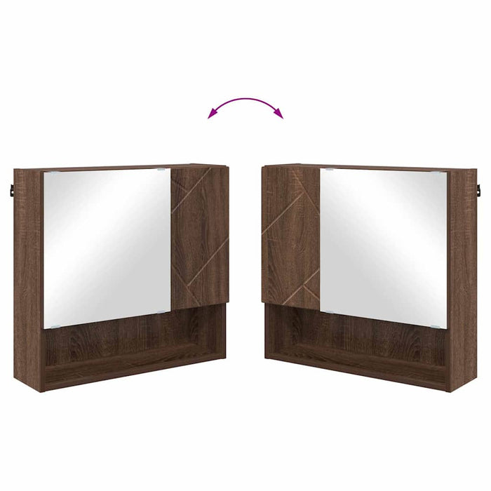 Set de mobilier pentru baie 2 pcs Stejar brun 61 x 35 x 64 cm - WALTI WALTI