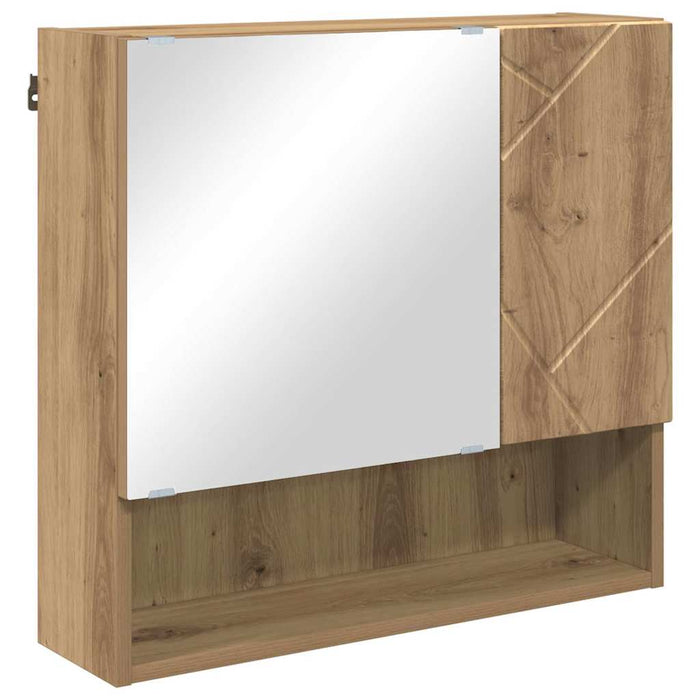 Set de mobilier pentru baie 2 buc. Stejar Artizanal WALTI