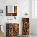 Set de mobilier pentru baie 3 buc. Stejar fumuriu - WALTI WALTI