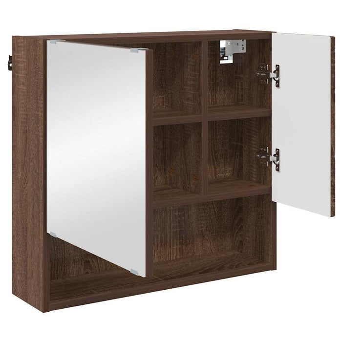 Set de mobilier pentru baie 3 pcs Stejar brun 61 x 35 x 64 cm - WALTI WALTI