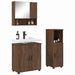 Set de mobilier pentru baie 3 pcs Stejar brun 61 x 35 x 64 cm - WALTI WALTI