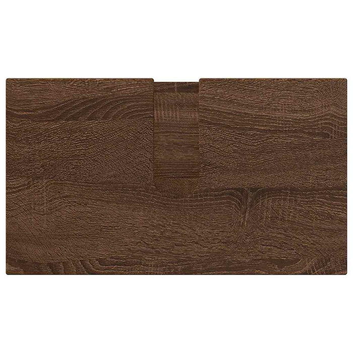 Set de mobilier pentru baie 3 pcs Stejar brun 61 x 35 x 64 cm - WALTI WALTI
