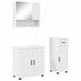 Set de mobilier pentru baie 3 pcs Alb Lemn compozit & Metal - WALTI WALTI