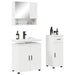 Set de mobilier pentru baie 3 pcs Alb Lemn compozit & Metal - WALTI WALTI