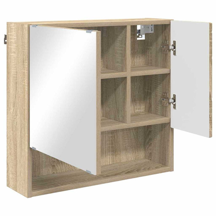 Set de mobilier pentru baie cu sertar 3 pcs Stejar Sonoma WALTI