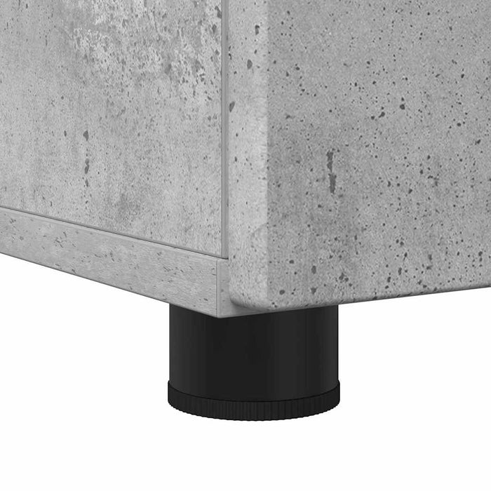 Set de mobilier pentru baie cu sertar 3 pcs Gri din beton - WALTI WALTI