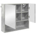 Set de mobilier pentru baie cu sertar 3 pcs Gri din beton - WALTI WALTI