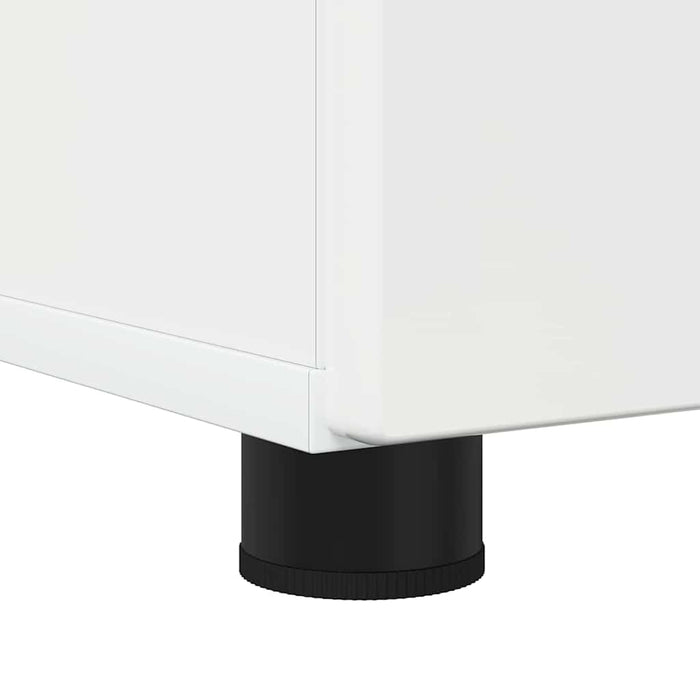 Set de mobilier pentru baie cu sertar cu ușă 3 pcs Alb lucios - WALTI WALTI