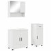 Set de mobilier pentru baie cu sertar cu ușă 3 pcs Alb lucios - WALTI WALTI