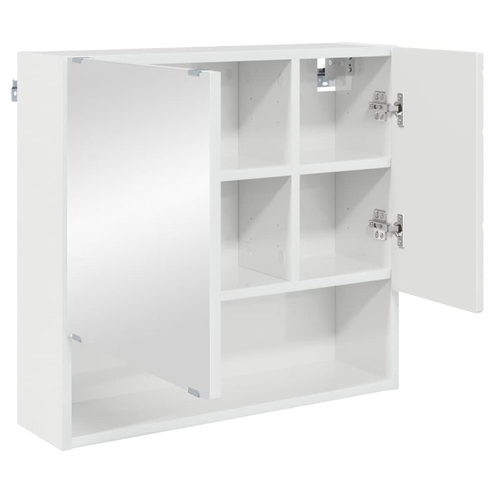Set de mobilier pentru baie cu sertar cu ușă 3 pcs Alb lucios - WALTI WALTI