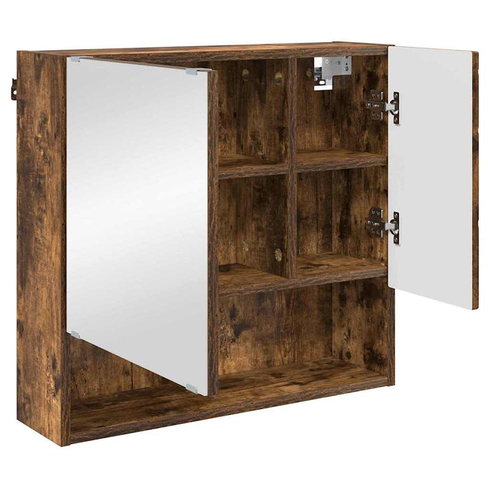 Set de mobilier pentru baie 3 buc. Stejar fumuriu - WALTI WALTI