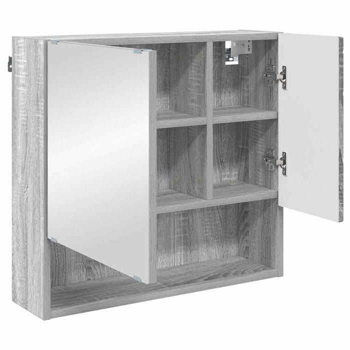 Set de mobilier pentru baie 3 buc. Gri Sonoma 61 x 35 x 64 cm WALTI