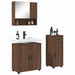 Set de mobilier pentru baie cu sertar 3 pcs Stejar închis - WALTI WALTI
