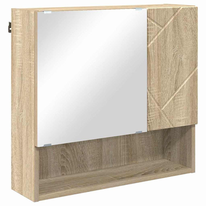Set de mobilier pentru baie Pe perete 4 pcs Stejar Sonoma WALTI