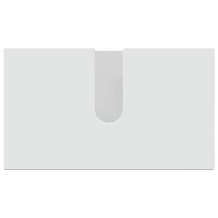 Set de mobilier pentru baie Pe perete cu ușă 4 pcs Alb lucios WALTI