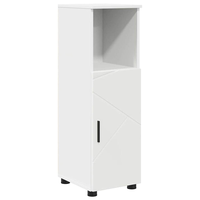 Set de mobilier pentru baie 5 pcs Alb Lemn compozit & Metal WALTI