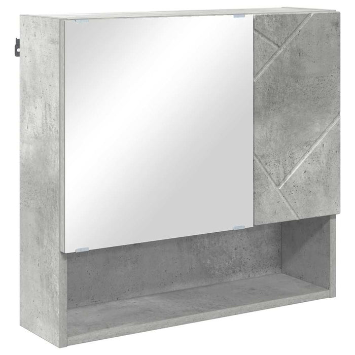 Set de mobilier pentru baie Pe perete 5 pcs Gri din beton WALTI