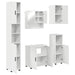 Set de mobilier pentru baie Pe perete 5 pcs Alb foarte lucios - WALTI WALTI