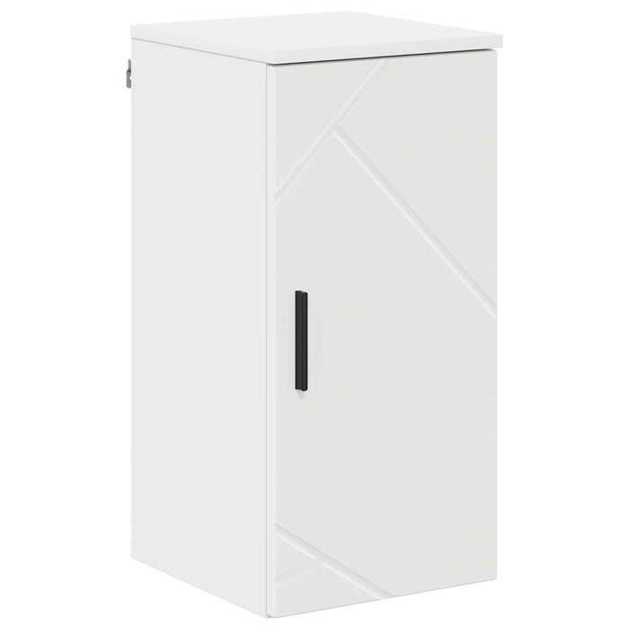 Set de mobilier pentru baie 5 pcs Alb Lemn compozit & Metal WALTI