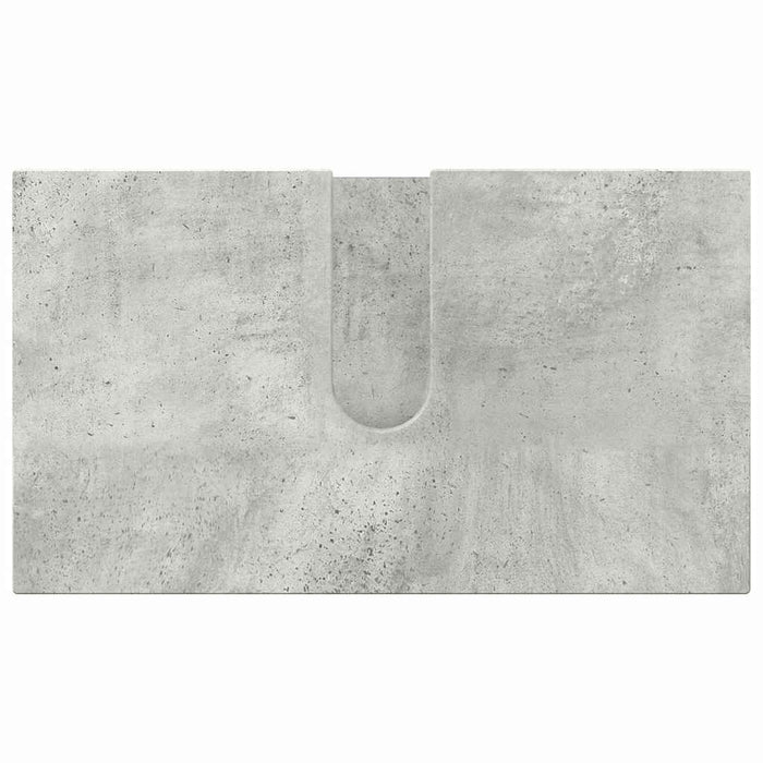 Set de mobilier pentru baie cu sertar 5 pcs Gri din beton WALTI