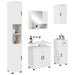 Set de mobilier pentru baie cu sertar 5 pcs Alb foarte lucios - WALTI WALTI