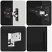 Set de mobilier pentru baie 4 buc. Negru 61 x 35 x 64 cm - WALTI WALTI