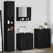 Set de mobilier pentru baie 4 buc. Negru 61 x 35 x 64 cm - WALTI WALTI