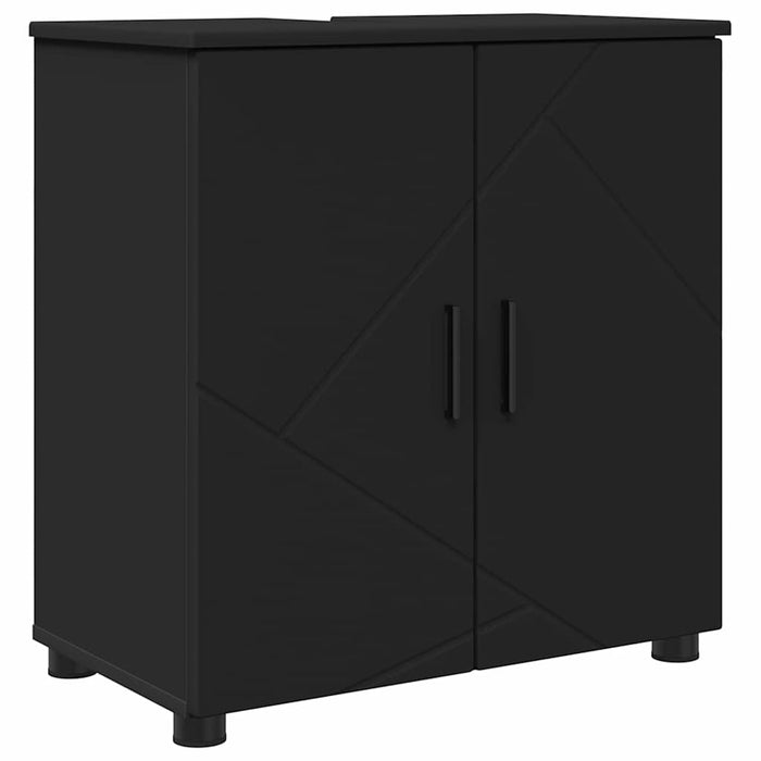 Set de mobilier pentru baie 4 buc. Negru 61 x 35 x 64 cm - WALTI WALTI