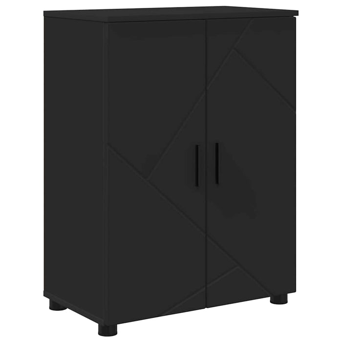 Set de mobilier pentru baie 4 buc. Negru 61 x 35 x 64 cm - WALTI WALTI