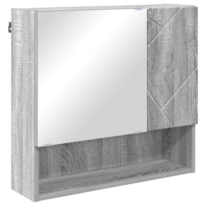 Set de mobilier pentru baie 4 buc. Gri Sonoma 61 x 35 x 64 cm WALTI