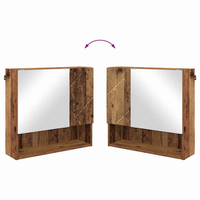 Set de mobilier pentru baie 4 buc. Lemn Vechi 61 x 35 x 64 cm WALTI