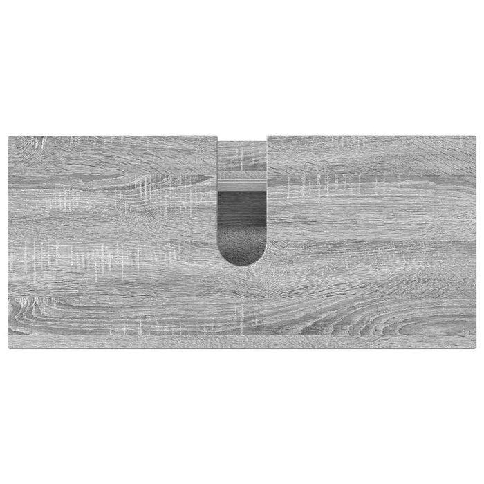 Set de mobilier pentru baie cu sertar cu raft 2 pcs Gri Sonoma WALTI