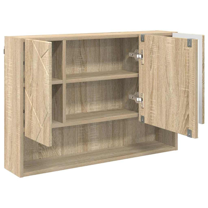 Set de mobilier pentru baie cu sertar 3 pcs Stejar Sonoma WALTI