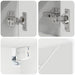 Set de mobilier pentru baie 4 pcs Alb Lemn aranjat și metal - WALTI WALTI