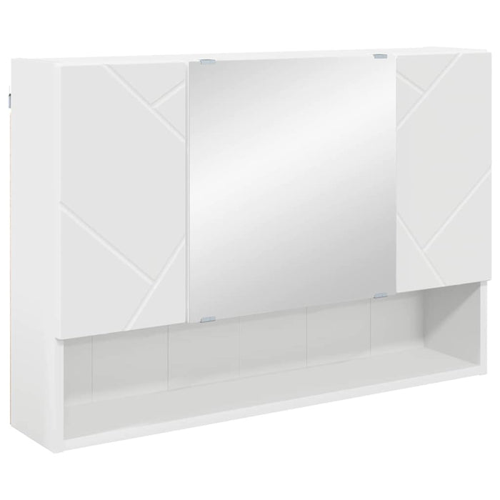 Set de mobilier pentru baie 4 pcs Alb Lemn aranjat și metal - WALTI WALTI