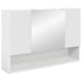 Set de mobilier pentru baie 4 pcs Alb Lemn aranjat și metal - WALTI WALTI