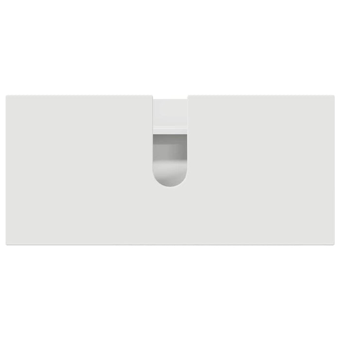 Set de mobilier pentru baie 4 pcs Alb Lemn aranjat și metal - WALTI WALTI