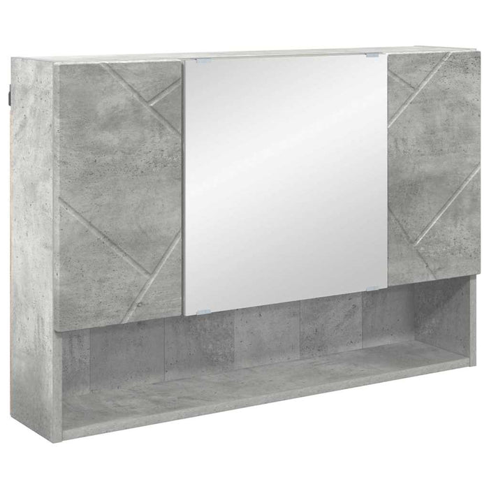 Set de mobilier pentru baie cu sertar 5 pcs Gri din beton WALTI