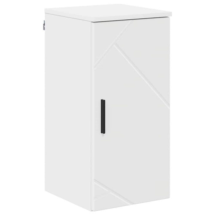 Set de mobilier pentru baie 5 pcs Alb Lemn aranjat și metal WALTI