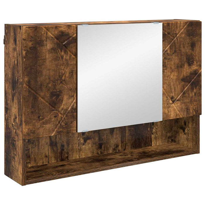 Set de mobilier pentru baie 5 buc. Stejar fumuriu - WALTI WALTI