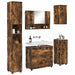 Set de mobilier pentru baie 5 buc. Stejar fumuriu - WALTI WALTI