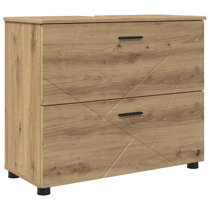 Set de mobilier pentru baie 5 buc. Stejar Artizanal WALTI
