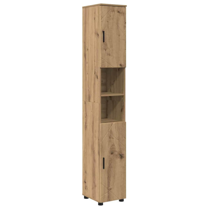 Set de mobilier pentru baie 5 buc. Stejar Artizanal WALTI