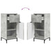 Set de mobilier pentru baie cu sertar 2 pcs Gri din beton - WALTI WALTI